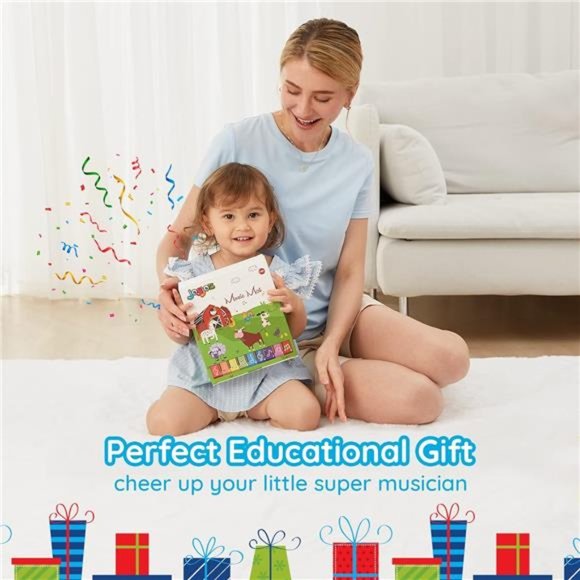 Baby Musical Mats with 25 Music Sounds, Musical Toys Floor Piano Keyboard Mat - Picture 3 of 6